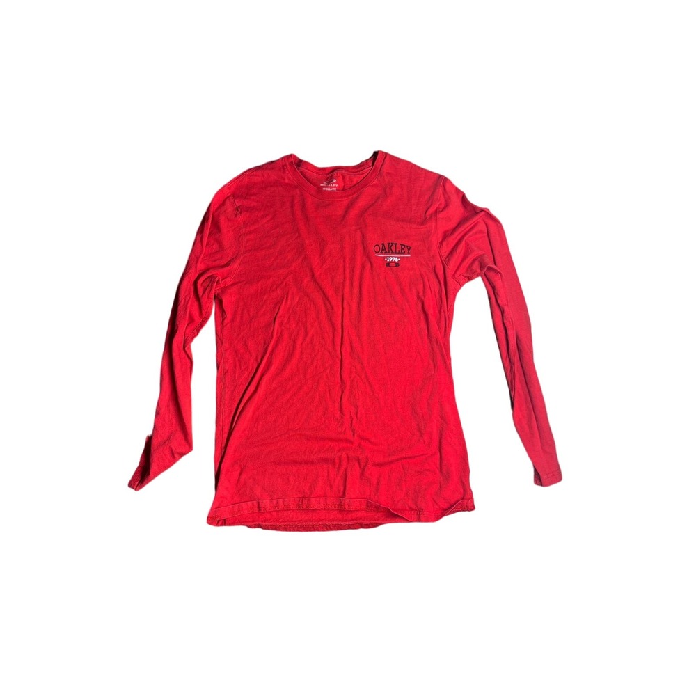 Oakley Red Long Sleeve T Shirt Men’s Size S
